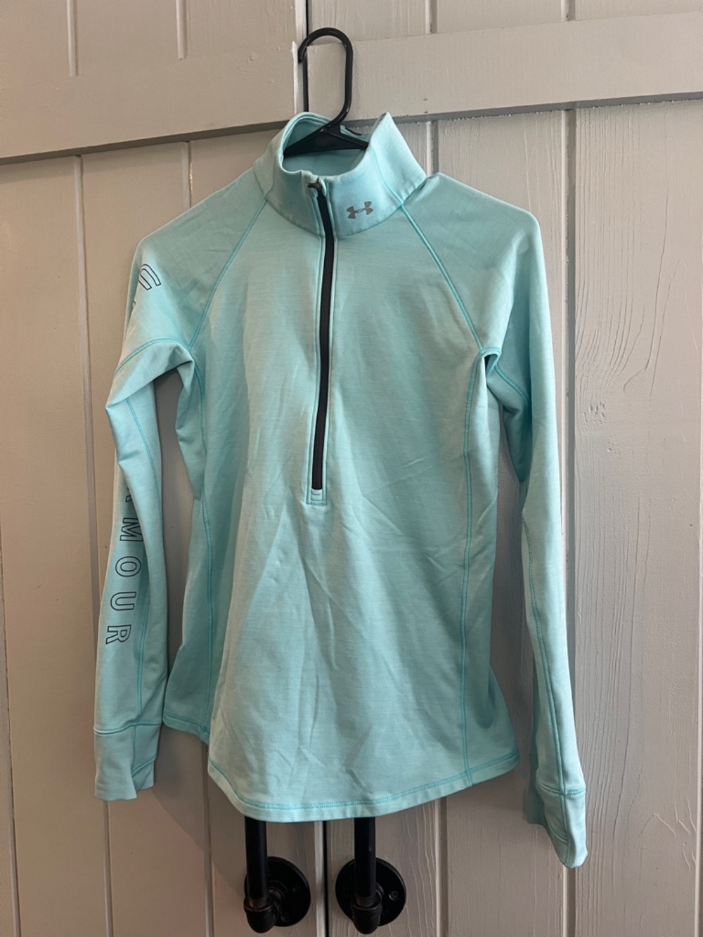 Under Armour Mint Aqua Quarter-Zip Performance Pullover